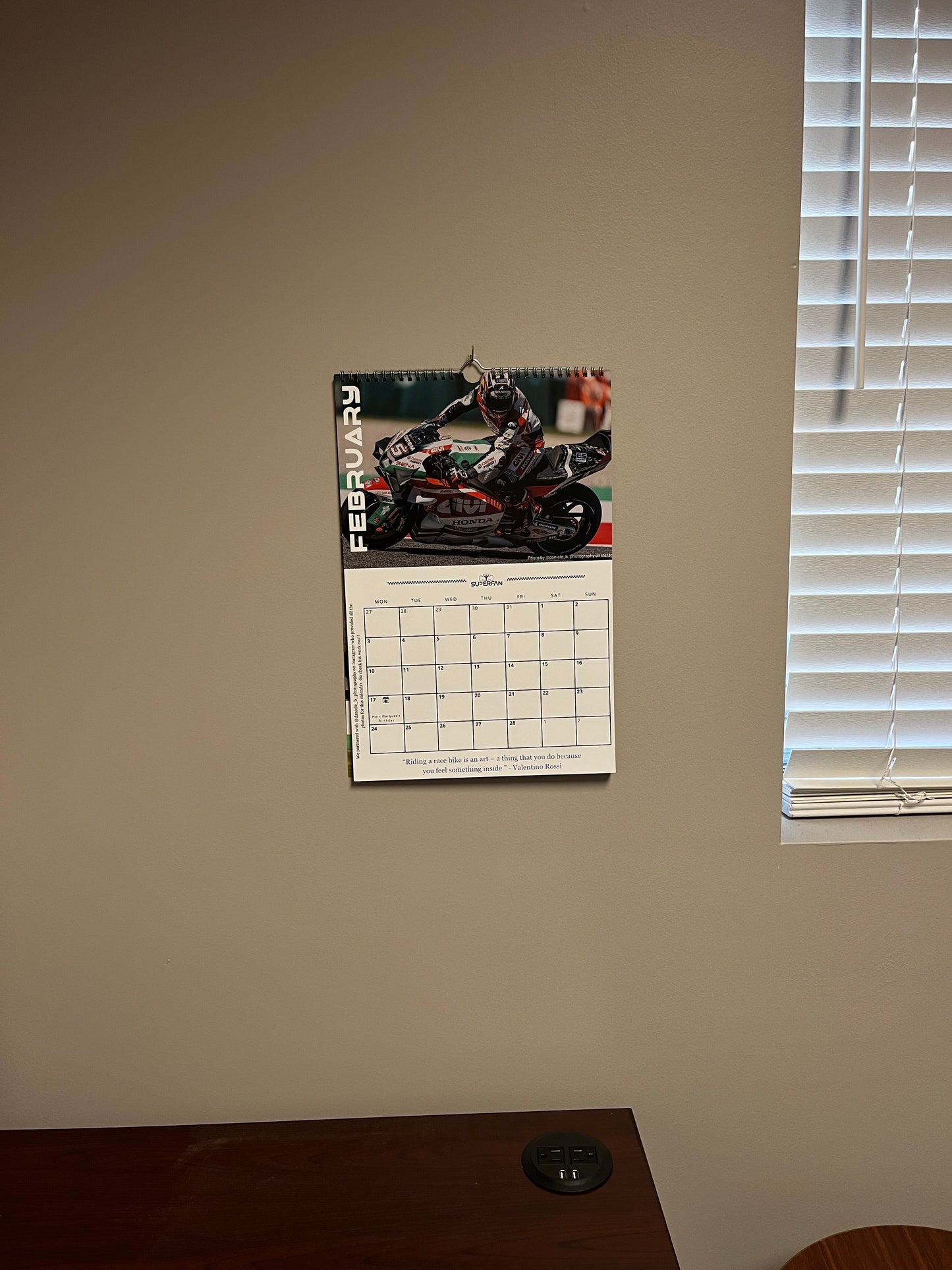 2025 Moto GP Wall Calendar