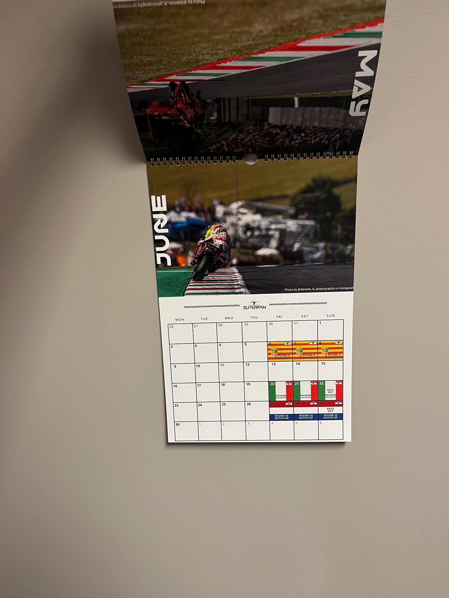 2025 Moto GP Wall Calendar