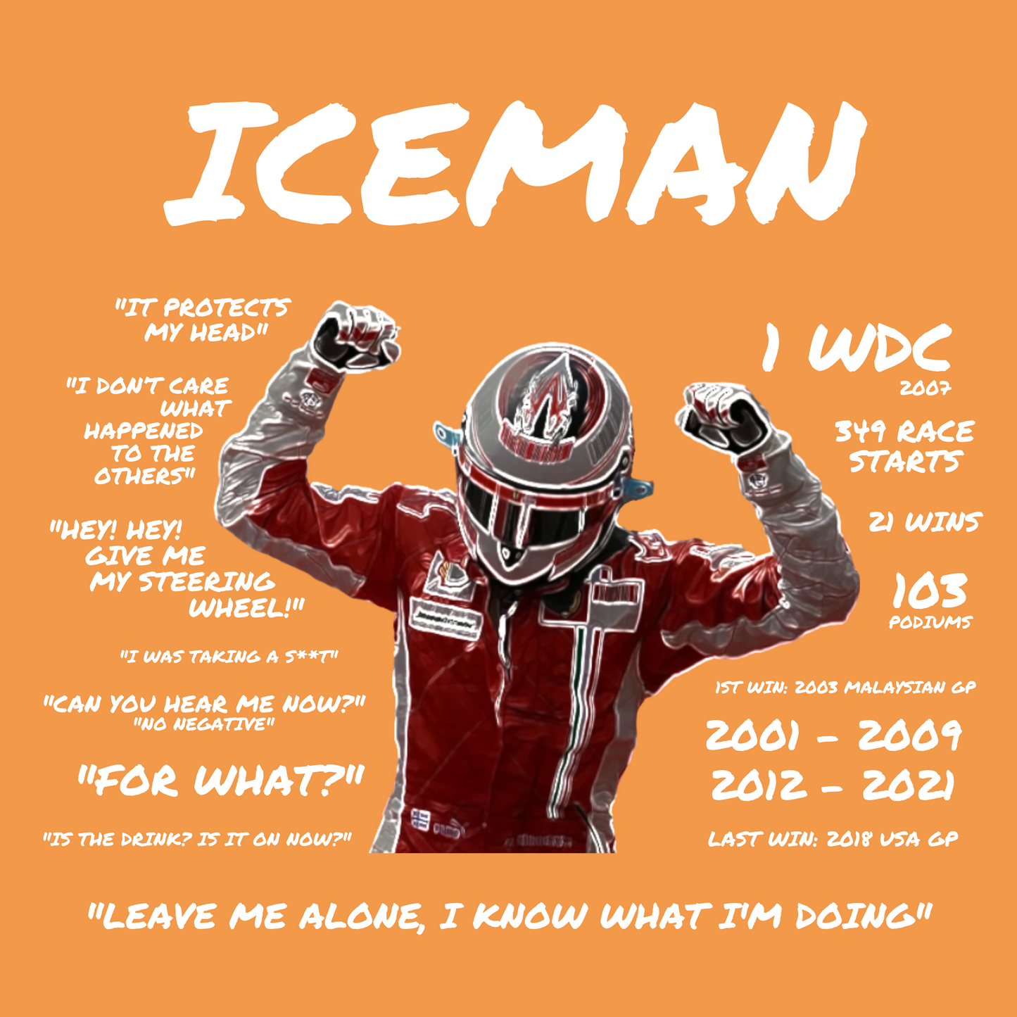 La camiseta del hombre de hielo