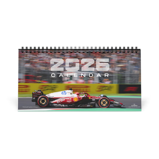 F1 Desk Calendar 2026