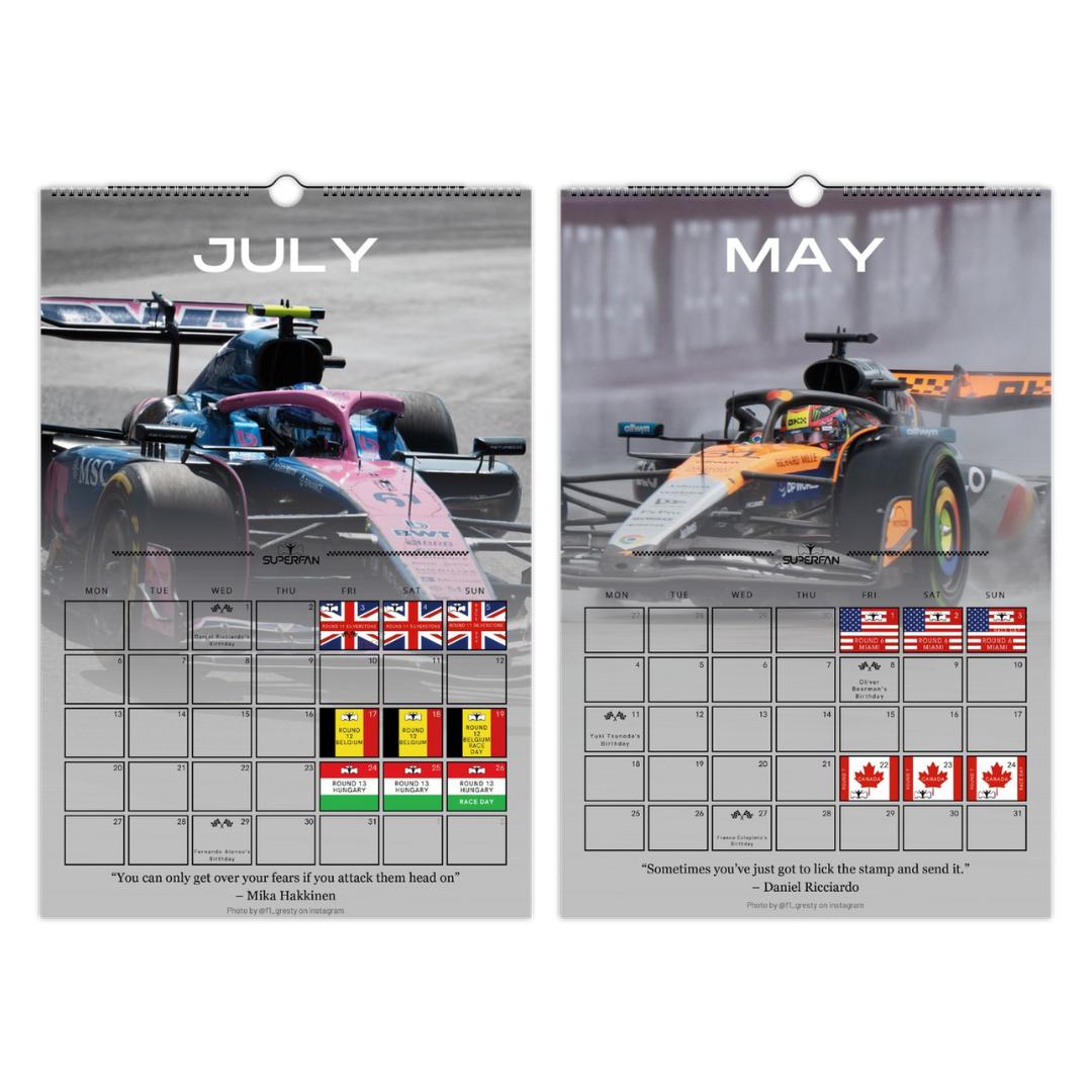 F1 2026 Calendar Layout