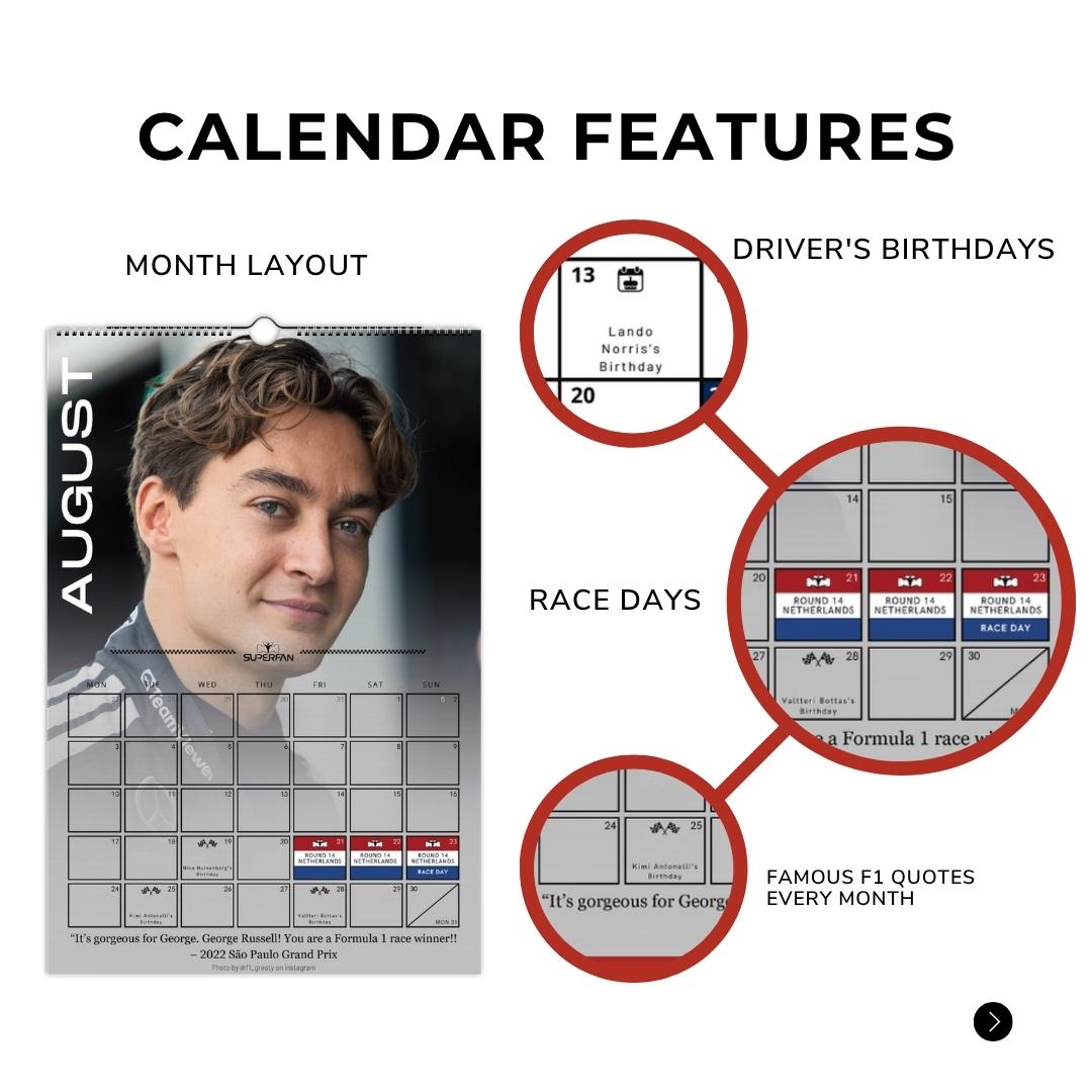 George Russell F1 Calendar 2026