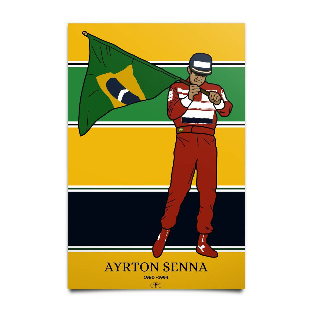 Ayrton Senna Poster Poster