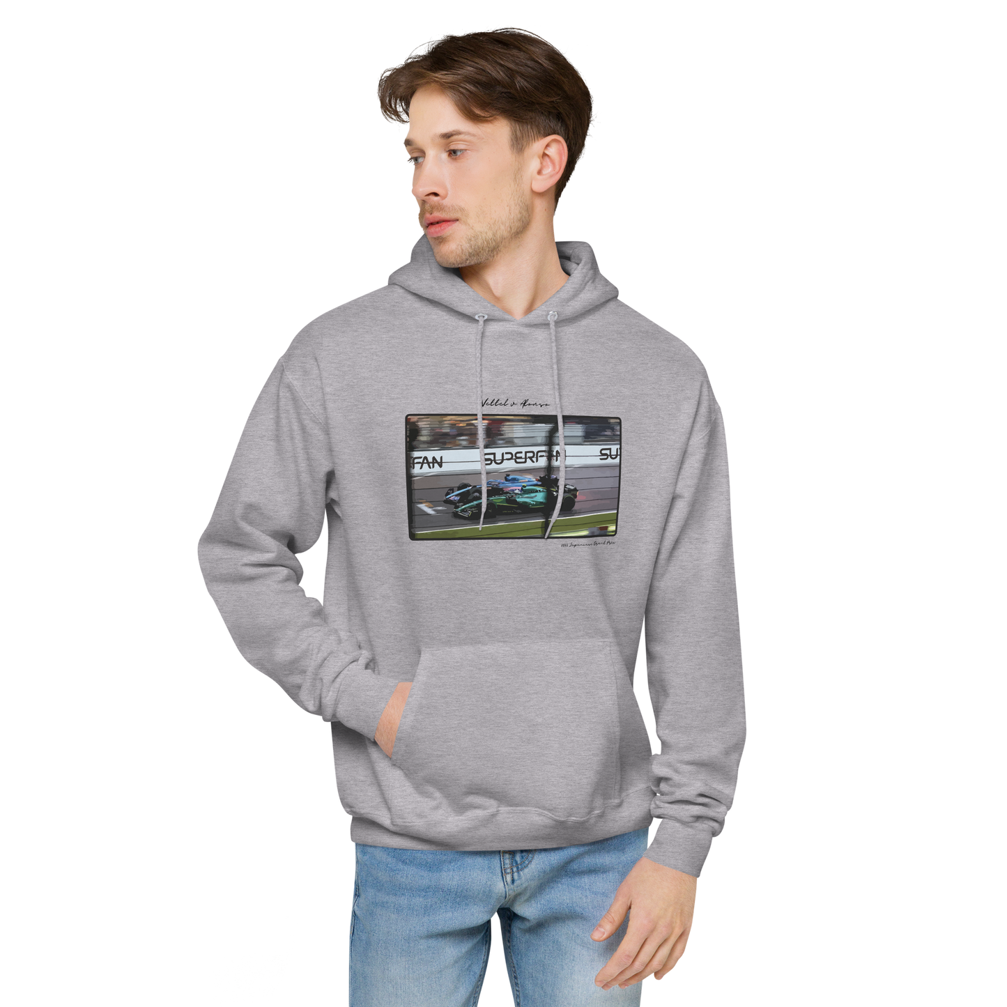 Sudadera con capucha de edición limitada con foto de Vettel y Alonso