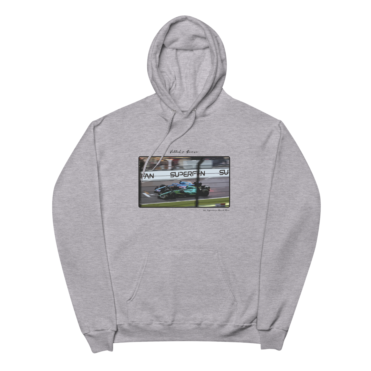 Sudadera con capucha de edición limitada con foto de Vettel y Alonso