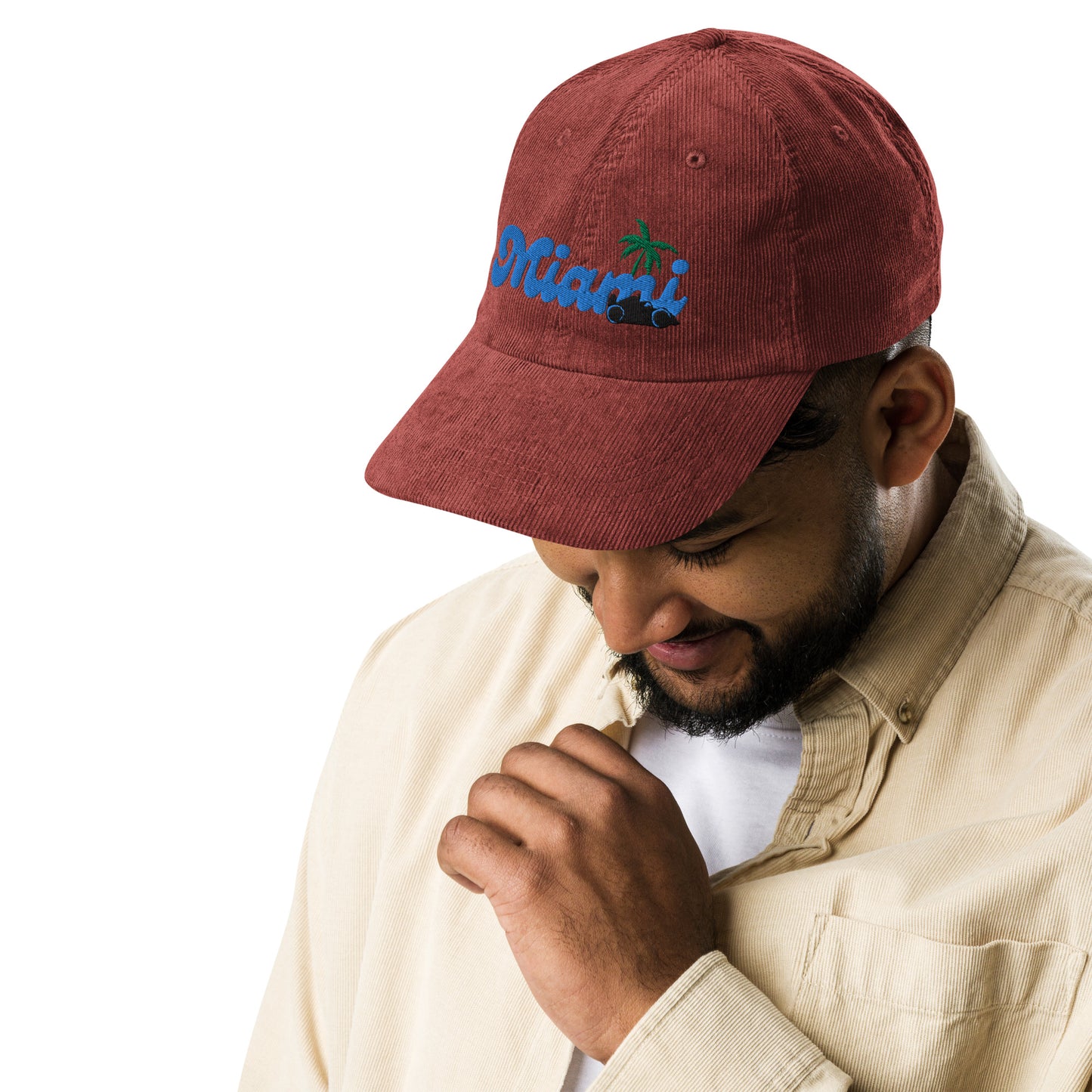 Gorra de pana vintage de Miami GP